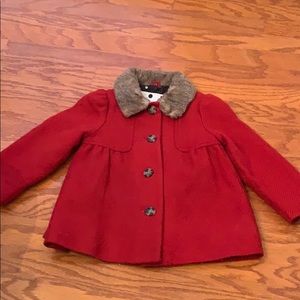 Vintage red Cherokee pea coat